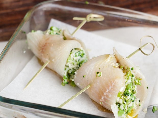 Baked cod with parsley and horseradish